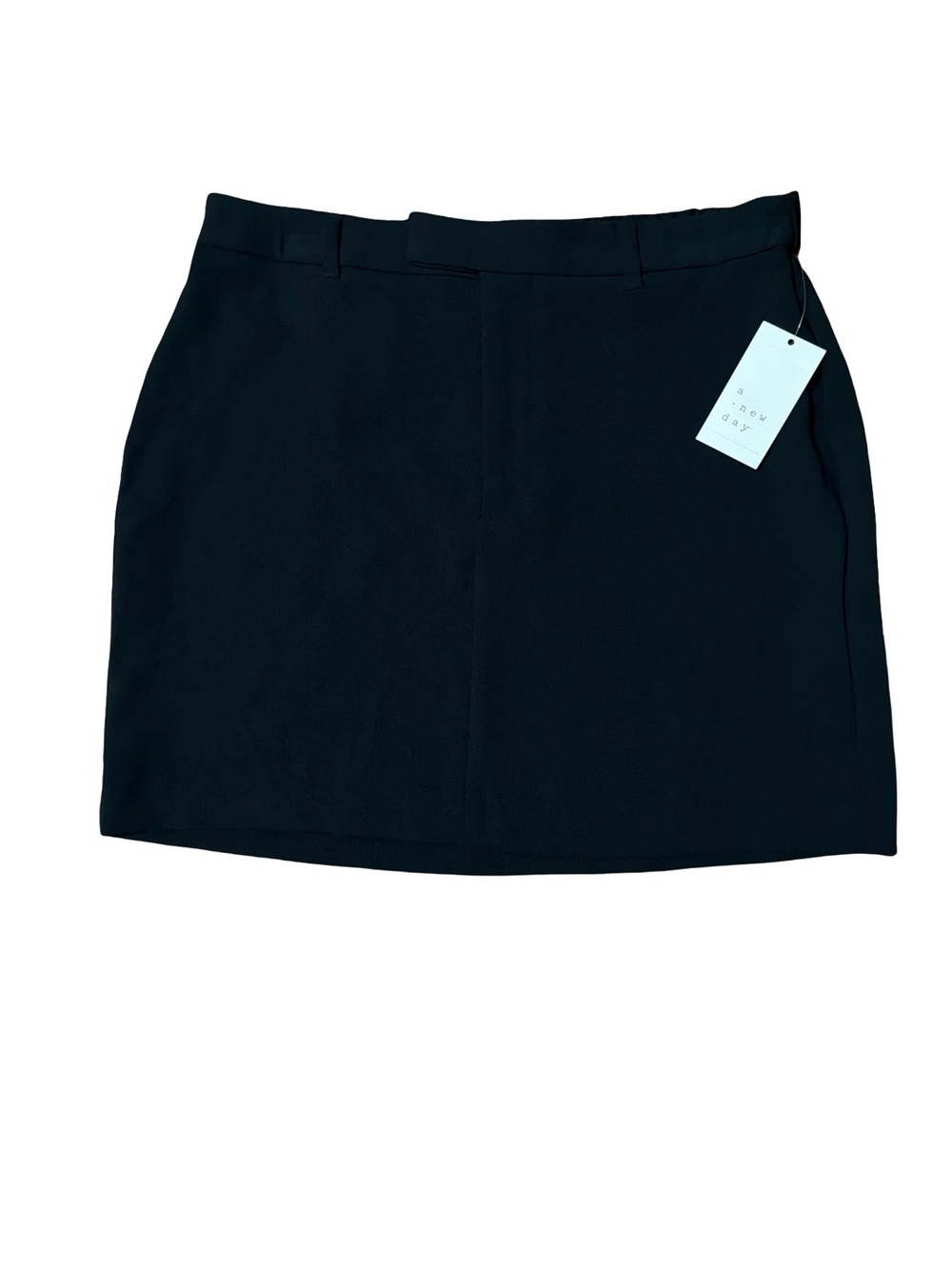 a new day Black Mini Skirt with Belt Loops
